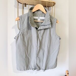 Marithe + Francois Girbaud Light Gray Tech Vest - Rare